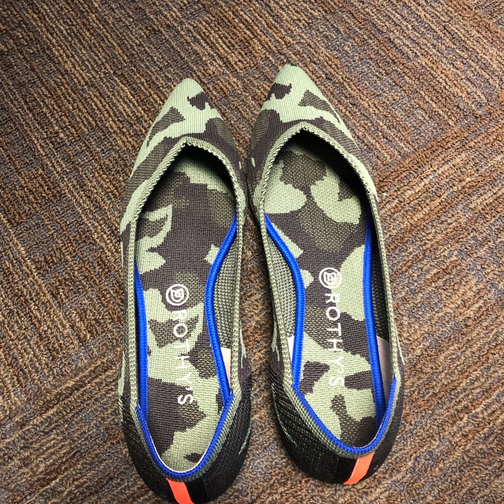 Green Camo Rothy’s